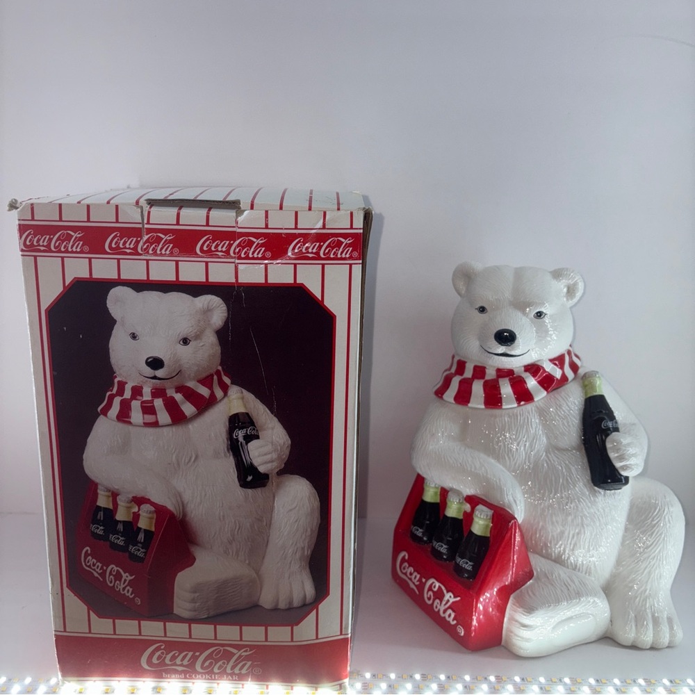 Coca Cola Polar Bear with Bottles - Red and White